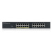 Zyxel GS1915-24EP, 24-port GbE, 12 port PoE, 130 Watt 802.3at, rackmount, fanless, Smart hybrid 