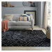 Čierny umývateľný koberec 160x230 cm Imran – Flair Rugs