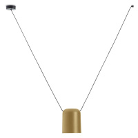 LEDS-C4 Attic závesná lampa valec Ø15 cm zlatá