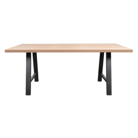 Sconto Jedálenský stôl AMAYA A dub/kov, šírka 200 cm, rovná hrana Houseland