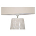 Krémová keramická stolová lampa s textilným tienidlom (výška 44,5 cm) Hole – Mauro Ferretti
