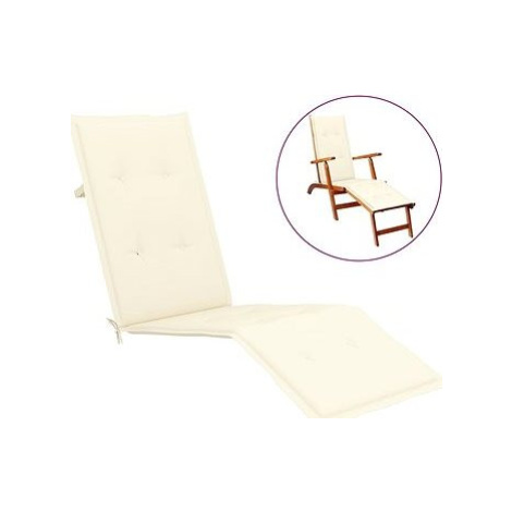 Poduška na polohovaciu stoličku krémová (75 + 105) × 50 × 4 cm SHUMEE