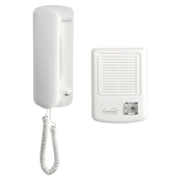 telefón domáci 1x + 1x komunikátor DP 01 biela/biela (SOMOGYI)
