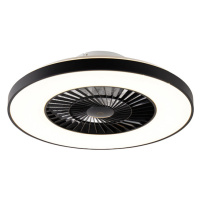Stropný ventilátor čierny vrátane LED s diaľkovým ovládaním - Climo