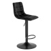 Norddan Dizajnová barová stolička Dominik čierna
