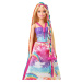 Mattel Barbie Princezná s farebnými vlasmi herný set GTG00