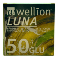 WELLION Luna glu testovacie prúžky 50 ks