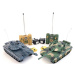 Tank RC 2ks 33cm+dobíjací pack tanková bitka so zvukom so svetlom