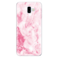 Odolné silikónové puzdro iSaprio - RoseMarble 16 - Samsung Galaxy J6+