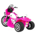 mamido Detská elektrická motorka ružová
