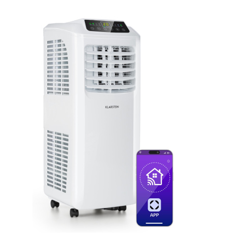 Klarstein Pure Blizzard Smart 7k, mobilná klimatizácia, 7 000 BTU/2,1 kW, A, diaľkový ovládač