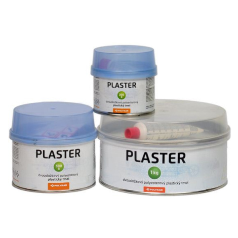 Tmel Polykar Plaster - jemný tmel na plasty 0,5 kg cierna