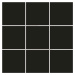 Mozaika Rako Color Two čierna 10x10 cm mat GAA0K048.1