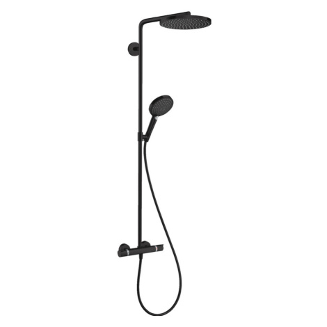 Hansgrohe Raindance Select S, Showerpipe 240 1jet PowderRain s termostatom, čierna matná, HAN-27