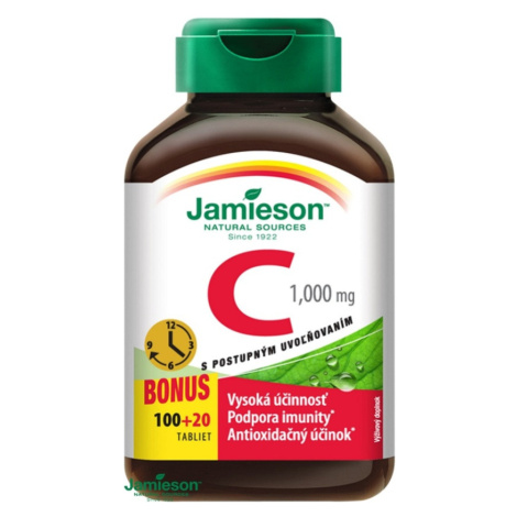 JAMIESON Vitamín C 1000 mg s postupným uvoľňovaním 120 tabliet