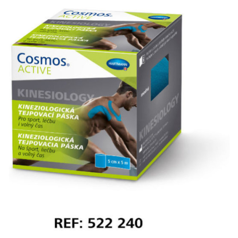 COSMOS ACTIVE kineziologická tejpovacia páska 5 cm x 5 m modrá Hartmann