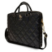 Guess PU Quilted 4G Metal Logo Computer Bag 15/16" Black