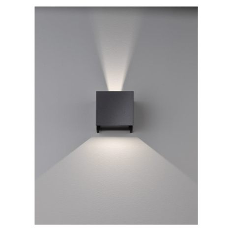 Čierne LED nástenné svietidlo - Fischer &amp; Honsel FISCHER & HONSEL