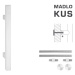 FT - MADLO kód 831 25x25 mm UN ks BIM - biela matná (FBO) 210 mm 25x25 mm