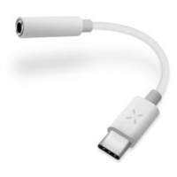 FIXED redukcia USB-C na 3,5 mm jack s DAC chipom, biela