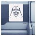 Drevený obraz Star Wars - Darth Vader , Biela