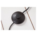 LuxD 24902 Dizajnová stojanová lampa Omari 205 čierna Stojanové svietidlo