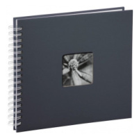 Hama 2112 album klasický špirálový FINE ART 28x24 cm, 50 strán, šedý, biele listy