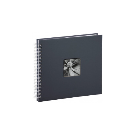 Hama 2112 album klasický špirálový FINE ART 28x24 cm, 50 strán, šedý, biele listy