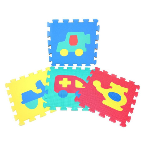 Mäkké puzzle bloky dopravné prostriedky 30cm Wiky