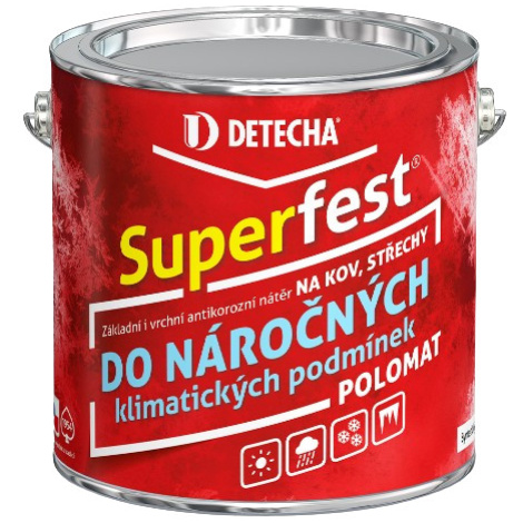 SUPERFEST - Farba 2v1 na strechy v náročnejších podmienkach červenohnedá (superfest) 0,8 kg