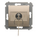 Ovládač žalúzií spínačový 5A/230V na kľúč (SP) zlatá mat.metal. SIMON54Pre (simon)