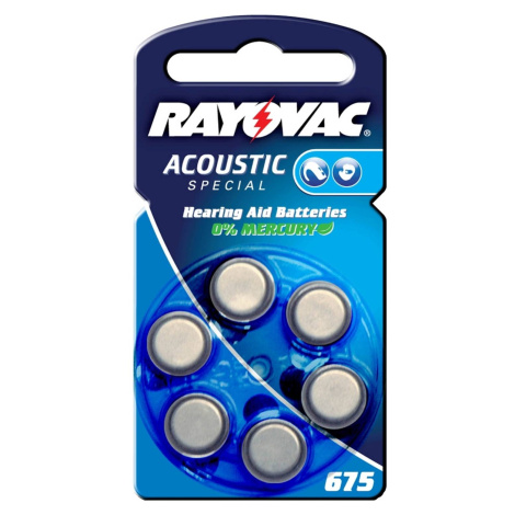 Rayovac 675 Acoustic 1,4V, 640m/Ah akumulátor VARTA