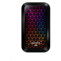 ADATA External SSD 512GB SE770G USB 3.0 čierna/žltá LED RGB