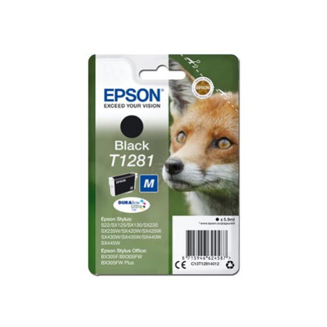 Epson T12814012, T1281 čierna (black) originálna cartridge