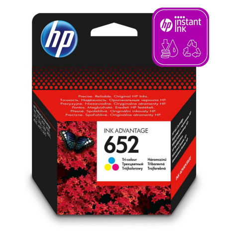 HP 652 ORIGINAL ATRAMENT F6V24AE, COLOR, 200 STRAN