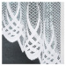 Biela žakarová záclona GOSIA 250x120 cm