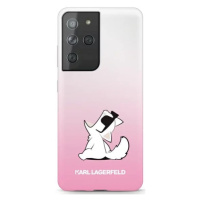 Kryt Karl Lagerfeld KLHCS21LCFNRCPI S21 Ultra G998 hardcase pink Choupette Fun (KLHCS21LCFNRCPI)