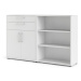 Biela modulárna knižnica 178x113 cm Prima – Tvilum