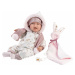Llorens 74030 NEW BORN - realistická bábika bábätko so zvukmi a mäkkým látkovým telom - 42