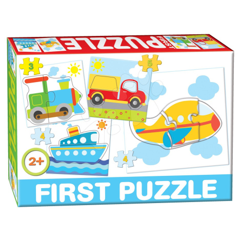 Dohány detské puzzle 4-obrázkové Baby First Dopravné prostriedky 639-3 DOHÁNY