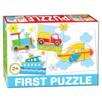 Dohány detské puzzle 4-obrázkové Baby First Dopravné prostriedky 639-3