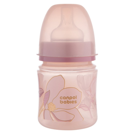 CANPOL BABIES Fľaša dojčenská antikoliková EasyStart Gold 120 ml - ružová