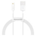 Kábel Baseus Superior Series Cable USB to Lightning, 2.4A, 1m (white) (6953156205413)