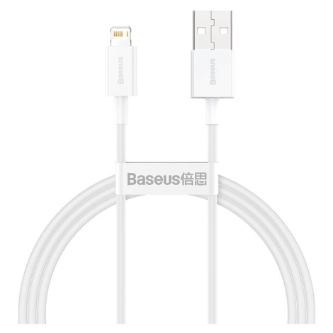 Kábel Baseus Superior Series Cable USB to Lightning, 2.4A, 1m (white) (6953156205413)