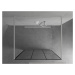 MEXEN/S - KIOTO samostatne stojaca sprchová zástena 110 x 200, transparent/čierny vzor 8 mm, bie