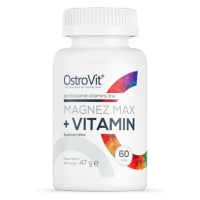 Magnez MAX + Vitamin 60 tabs - OstroVit, 60tbl