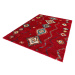 Červený koberec Mint Rugs Geometric, 200 x 290 cm