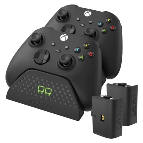 VENOM VS2881 Xbox Series S/X & One Black Twin Docking Station + 2 batteries