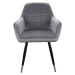 Sconto Jedálenská stolička NEXI sivá/čierna
