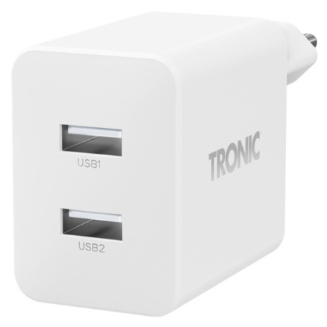 TRONIC® Dvojitá USB nabíjačka (biela)